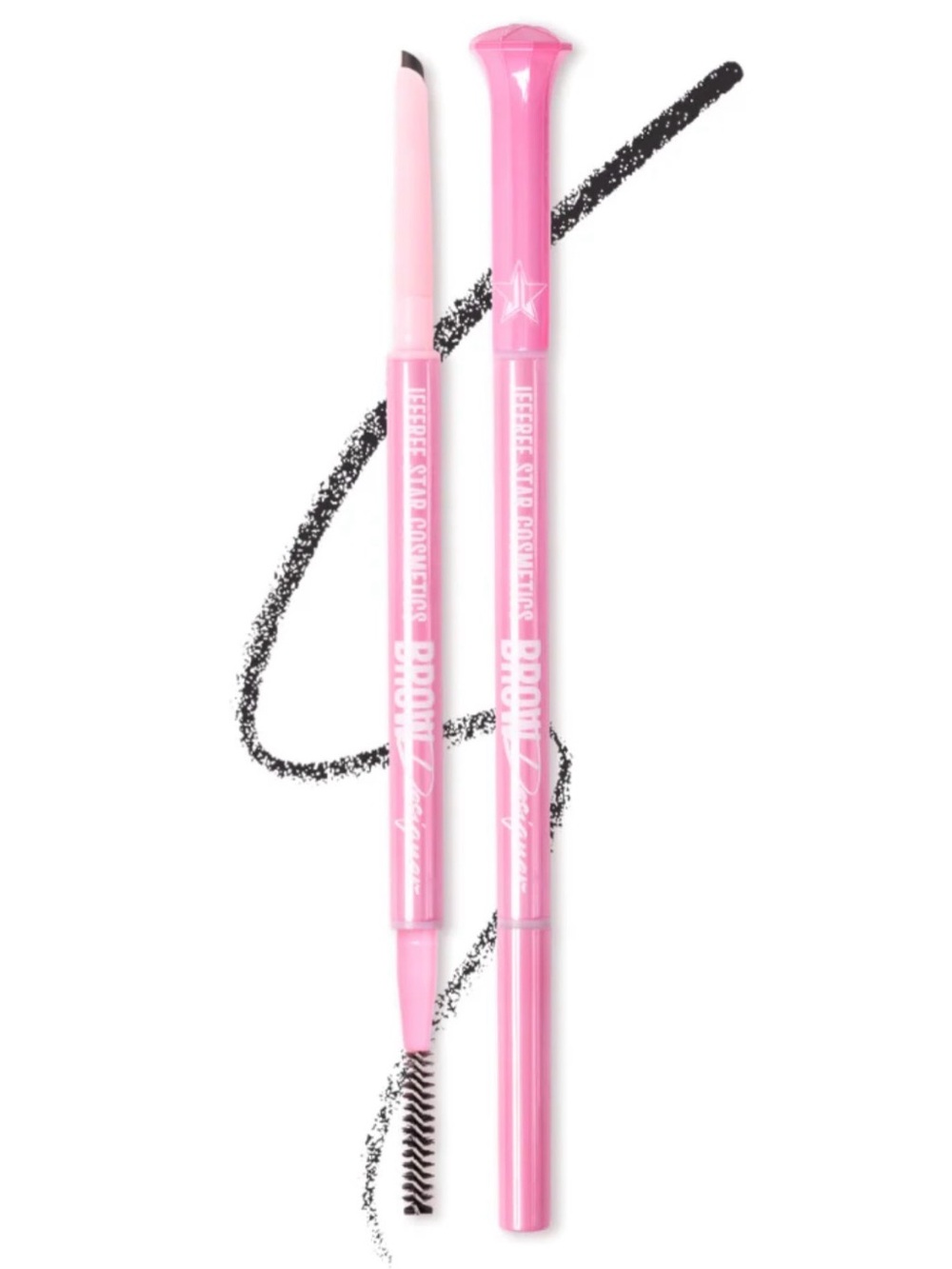 Jeffree Star Soft Black Brow Designer Eyebrow Pencil- cool soft black, precision